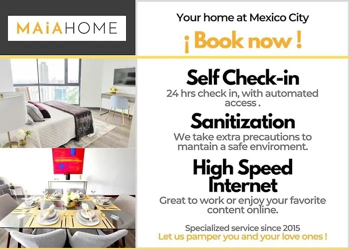 Apartment Emilia Maiahome-2bd Amazing View In Polanco -pool Gym *